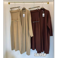 shila tube dress with shrug and belt