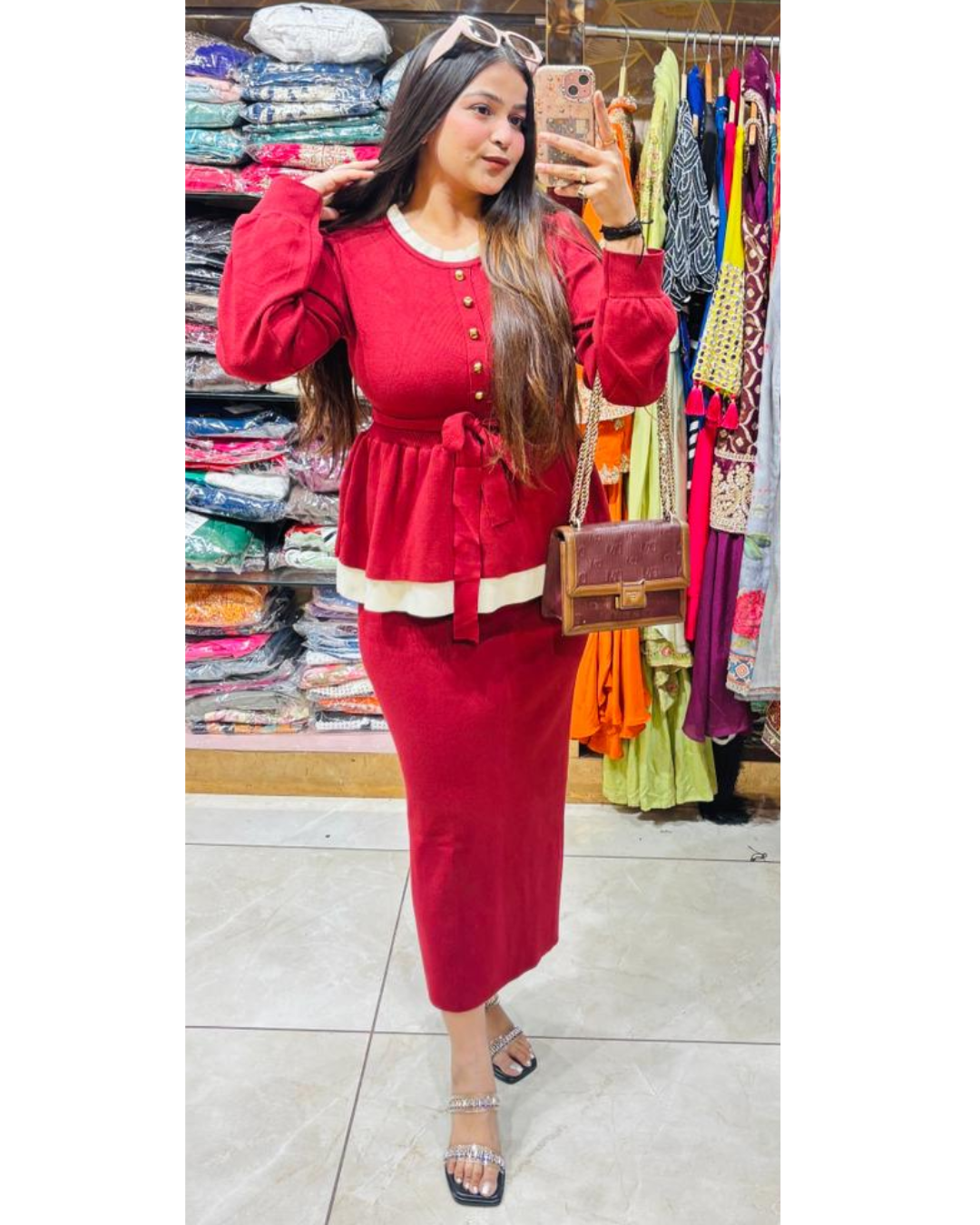 KIRO-PEPLUM WITH LONG SKIRT