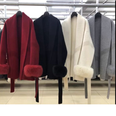 TRENDY FUR COVER COATS