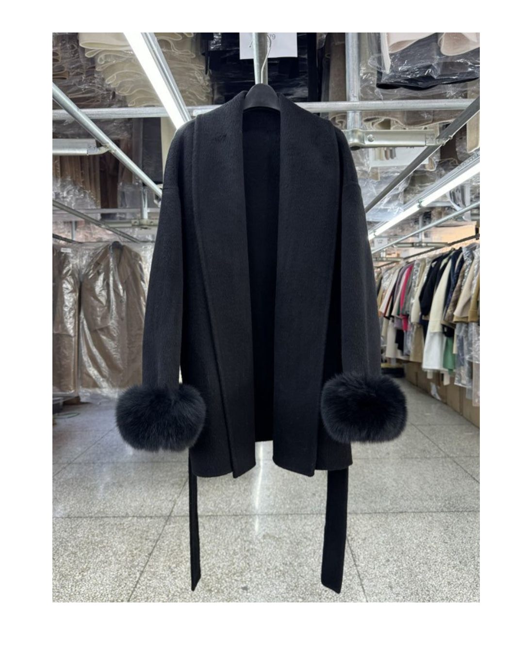 TRENDY FUR COVER COATS