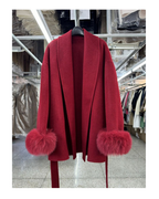 TRENDY FUR COVER COATS