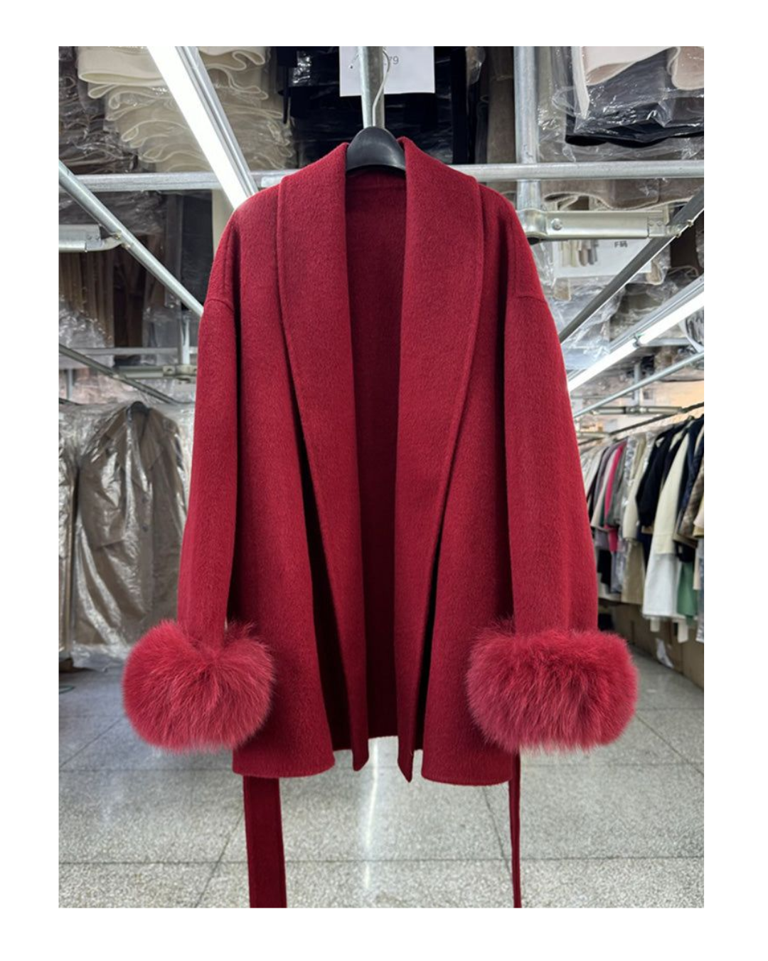 TRENDY FUR COVER COATS