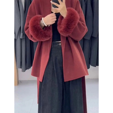 TRENDY FUR COVER COATS