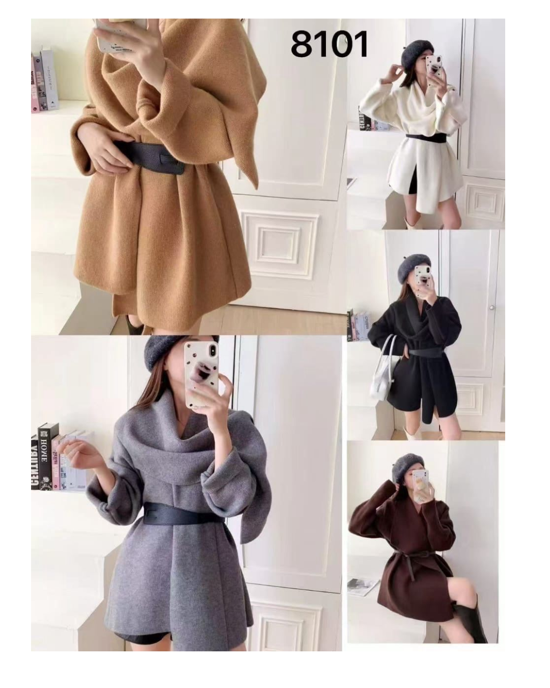 TRENDY COAT WITH BELT
