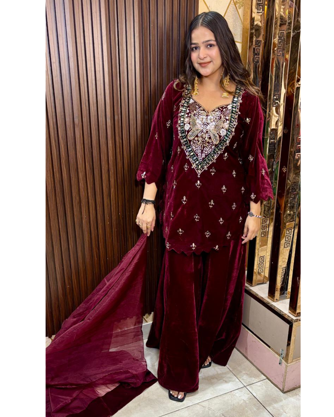 sonal velvet suit