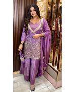 BHAVIKA-LILAC PLAZO SET