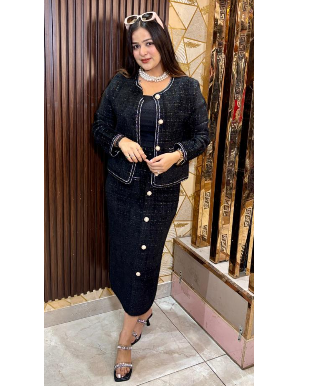 WOOLLEN SKIRT SET