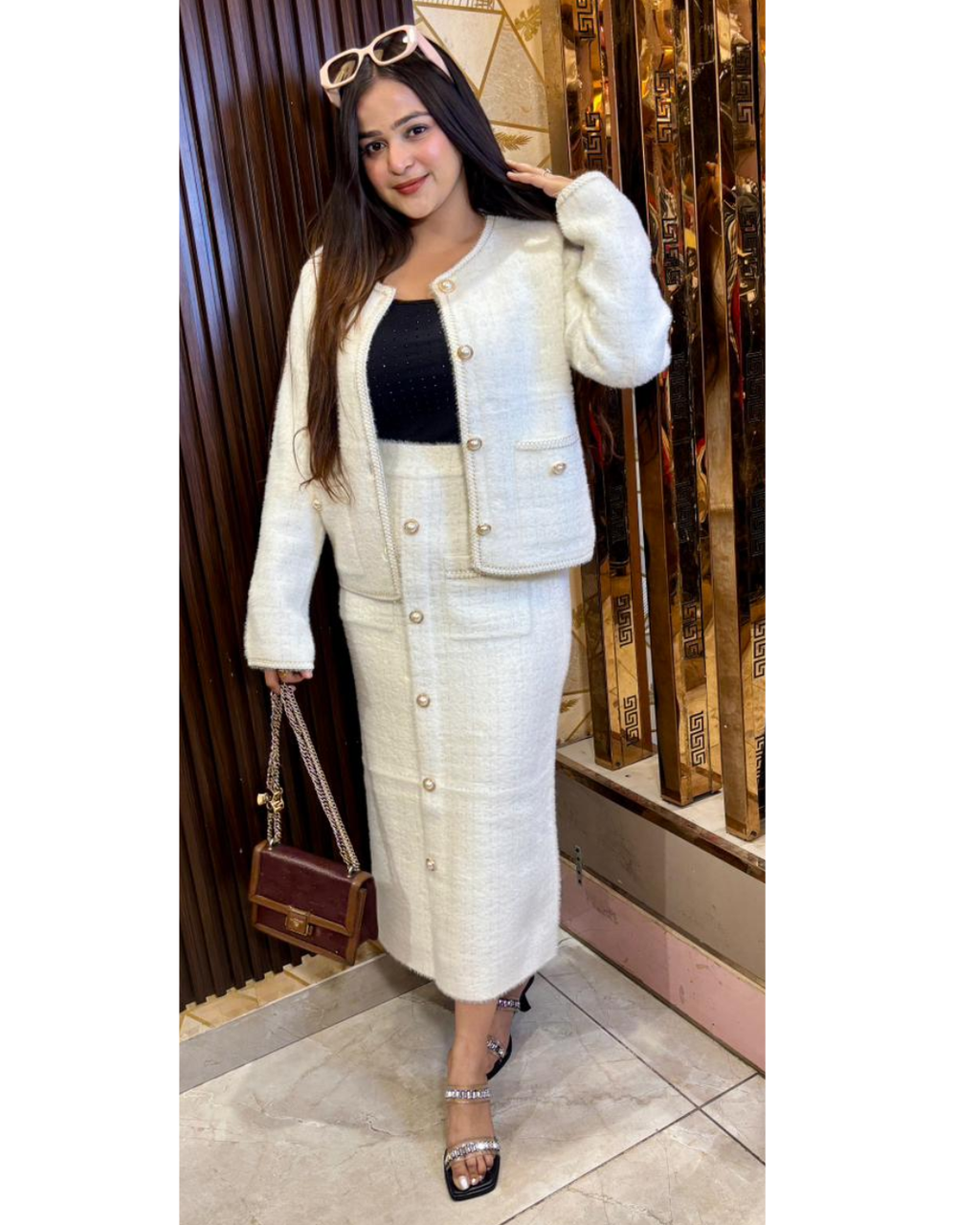 WOOLLEN SKIRT SET
