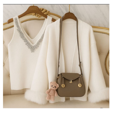 fur shrug with inner top