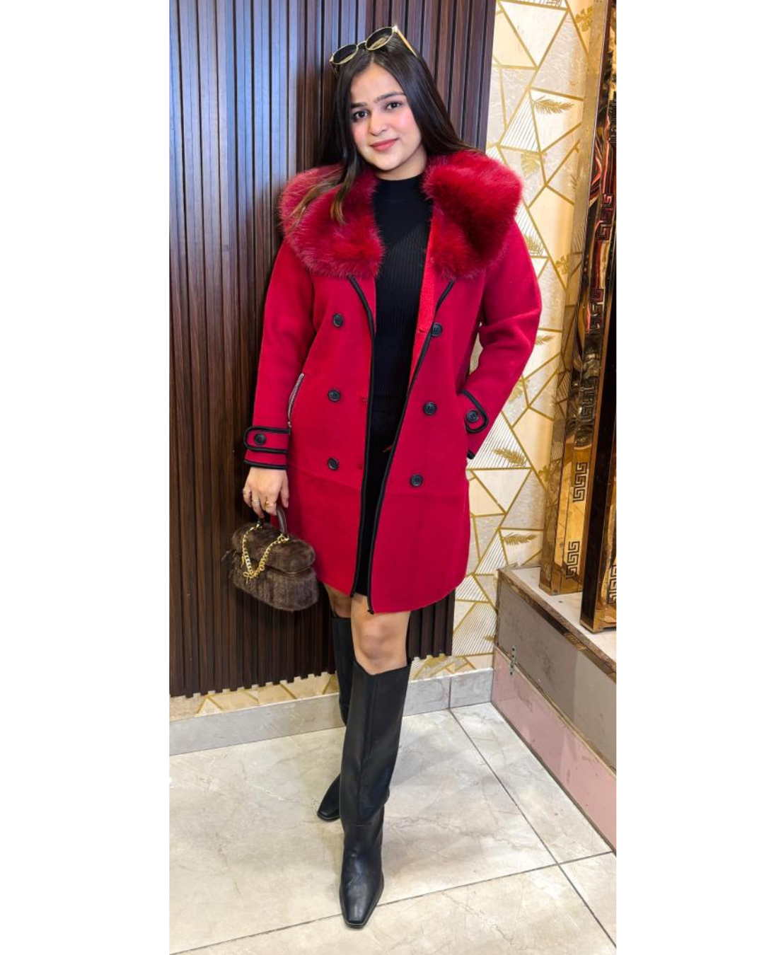 FUR TRENDY COAT