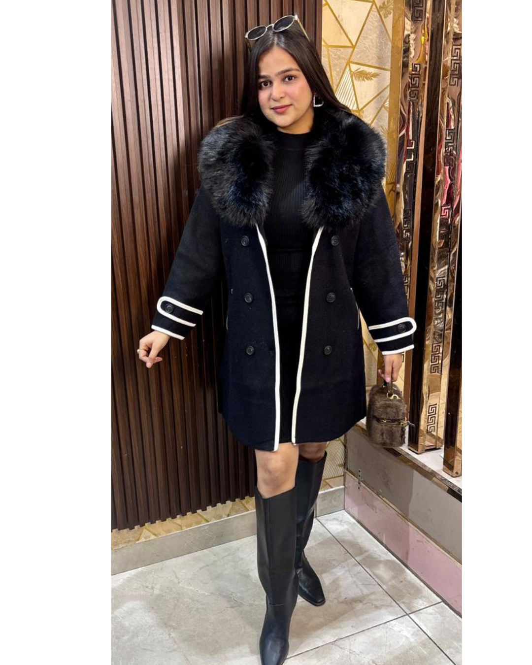 FUR TRENDY COAT