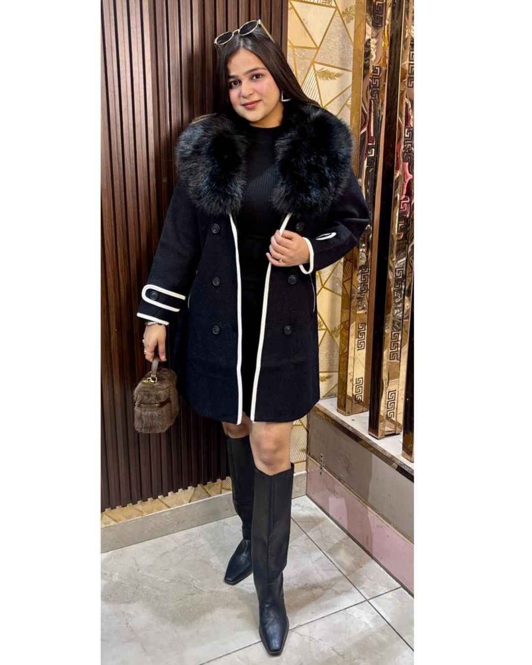 FUR TRENDY COAT