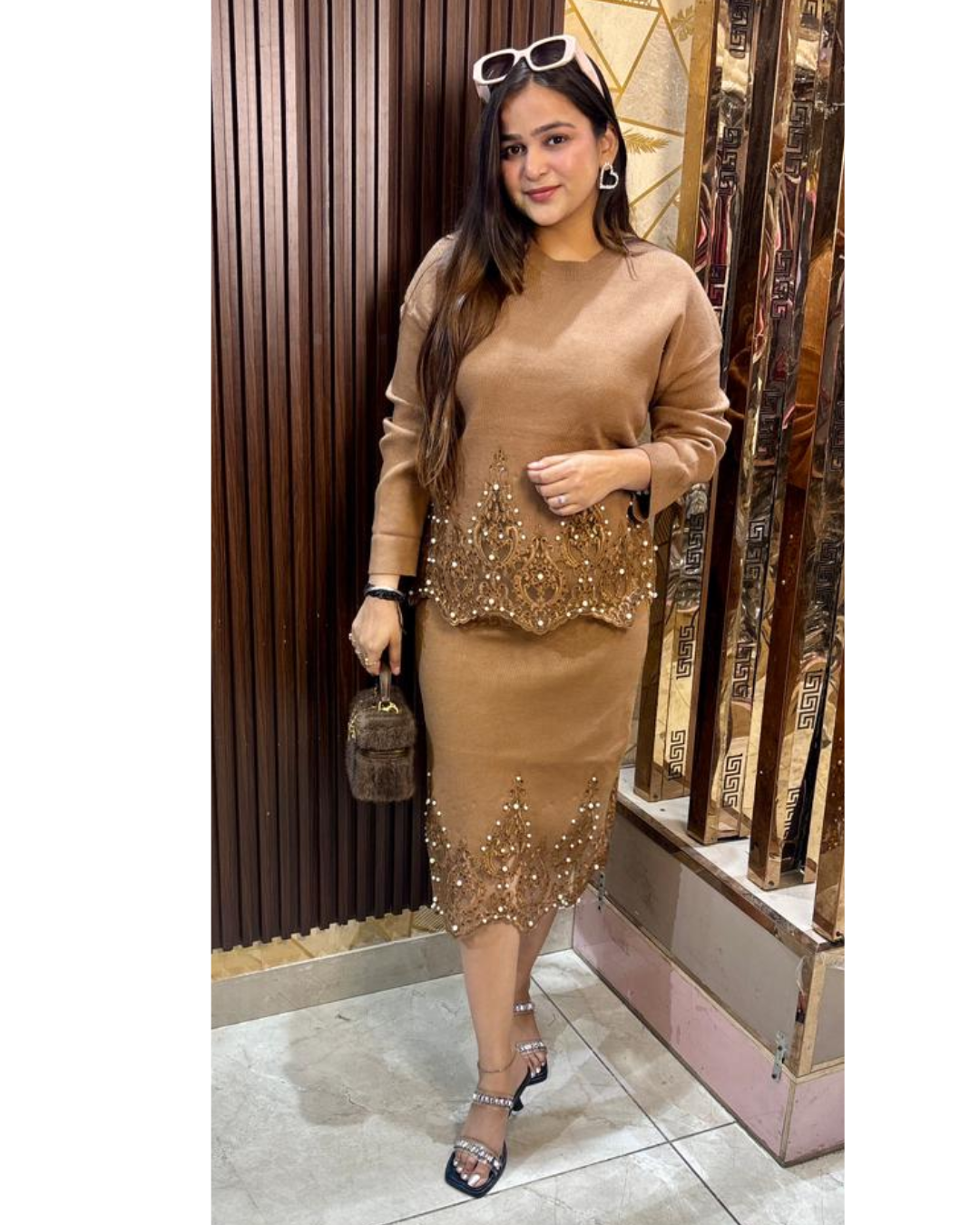 SOFIA-WOOLLEN SKIRT SET