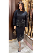 SOFIA-WOOLLEN SKIRT SET