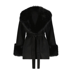 FUR COATS WITH DEATTCAHBLE FUR