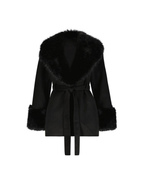 FUR COATS WITH DEATTCAHBLE FUR