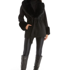 FUR COATS WITH DEATTCAHBLE FUR