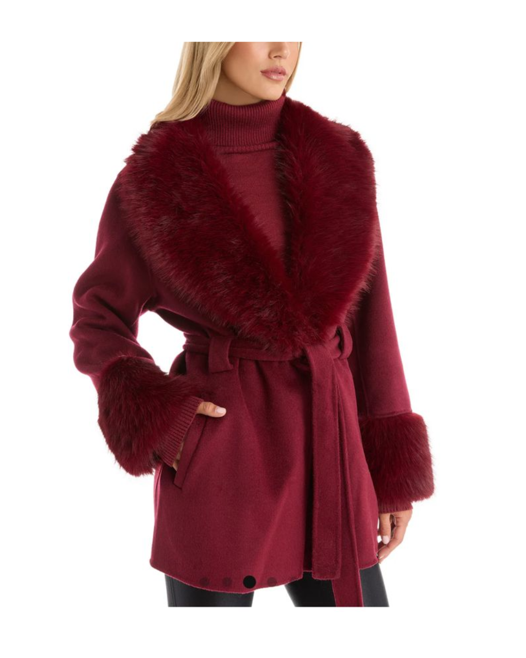 FUR COATS WITH DEATTCAHBLE FUR