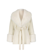 FUR COATS WITH DEATTCAHBLE FUR