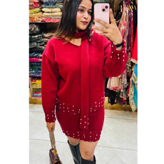 SANTA-PEARL LOADDED CORDS WITH SCARF