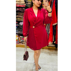koko-pleated dress