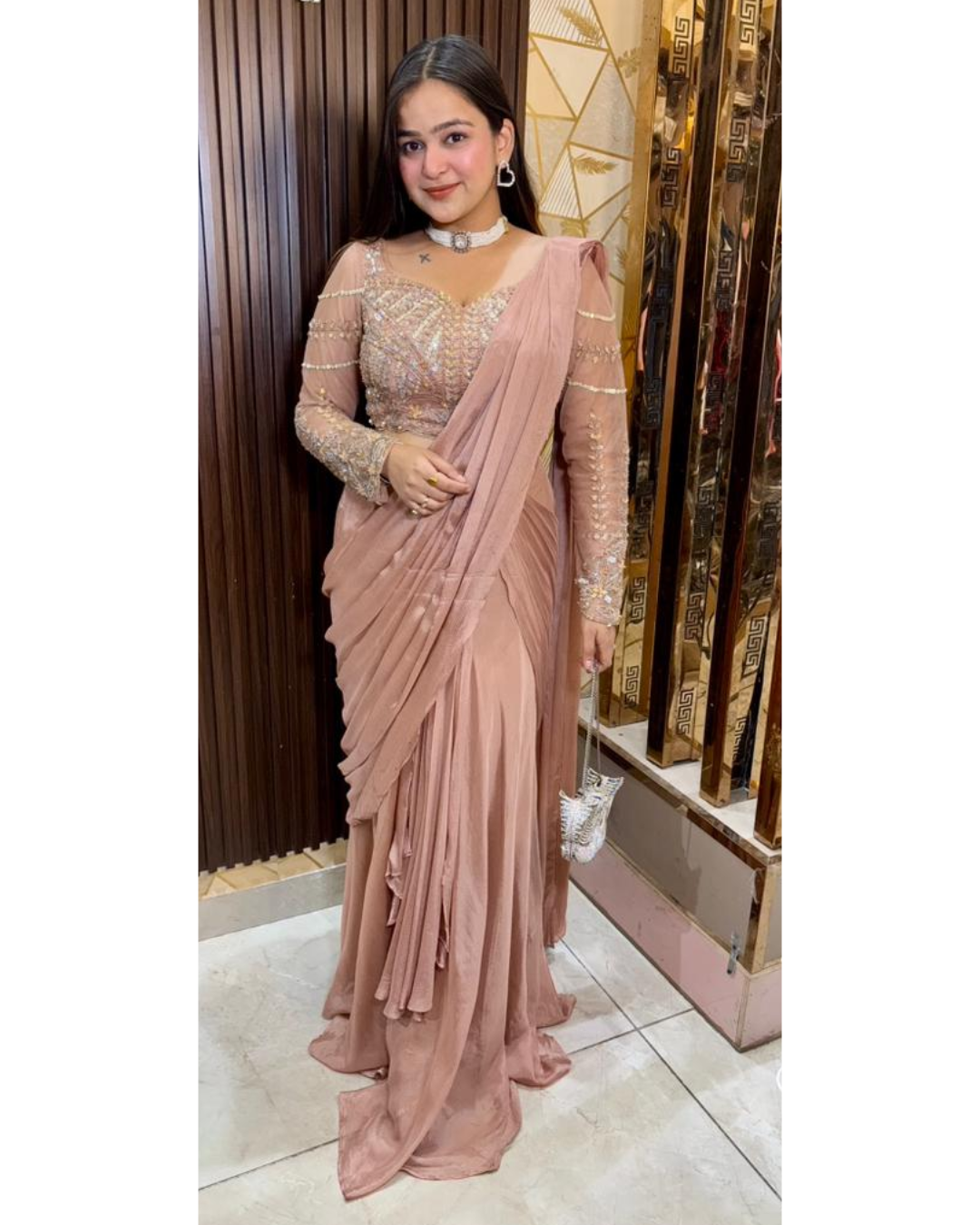 YOLO-NUDE DRAPE INDOWESTERN