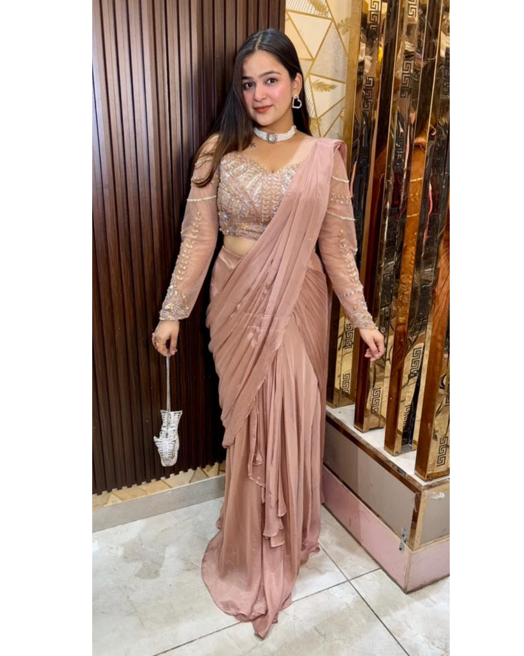 YOLO-NUDE DRAPE INDOWESTERN