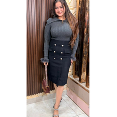 FURY-Fur woollen top