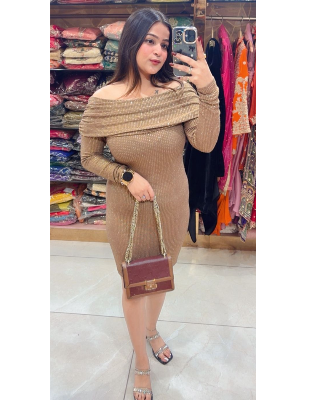 mouse studded dress