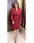 TWEED RED DRESS