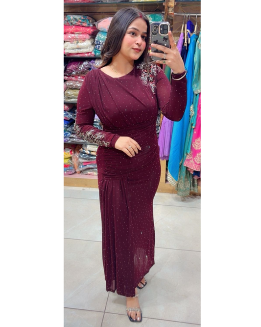 SOFIE-PARTY WEAR DRAPE DRESS