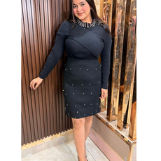PEARLY-WOOLLEN SKIRT