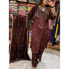 MEERA-VELVET SET