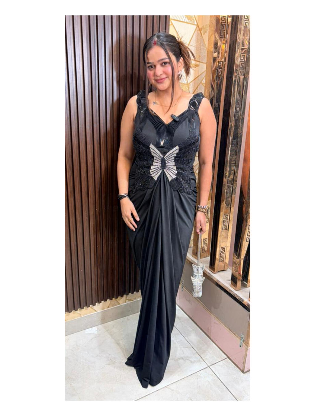 BUTTERFLY-LYCRA GOWN