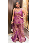 GARGI-BROCADE SHARARA SET
