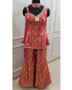 GARGI-BROCADE SHARARA SET