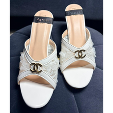 FOOTWEAR-WHITE HEELS