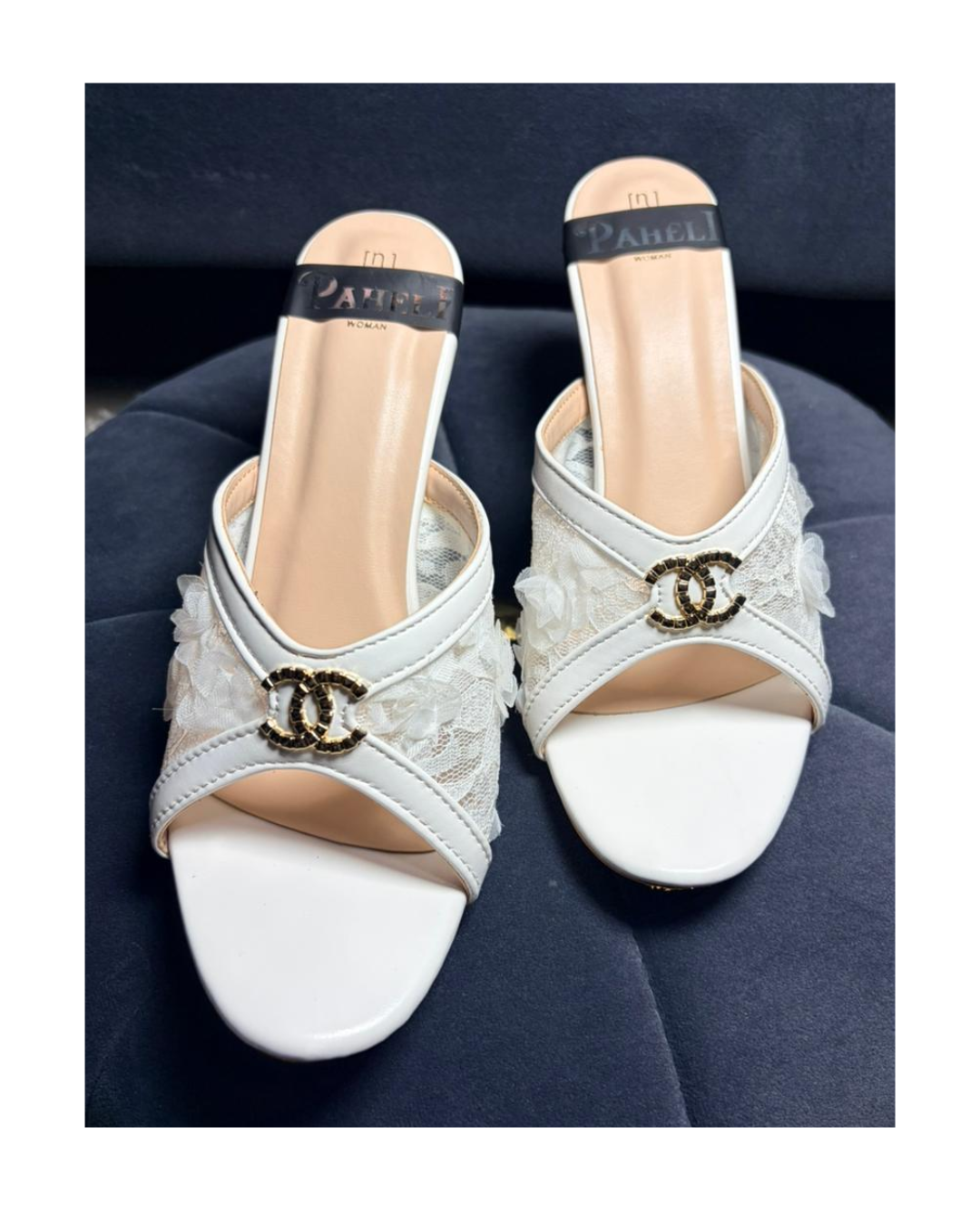 FOOTWEAR-WHITE HEELS
