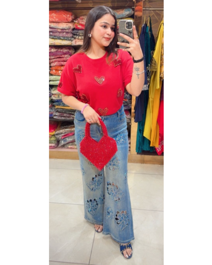 LOVER-STUDDED TEE