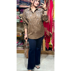 embellished cotton shirts