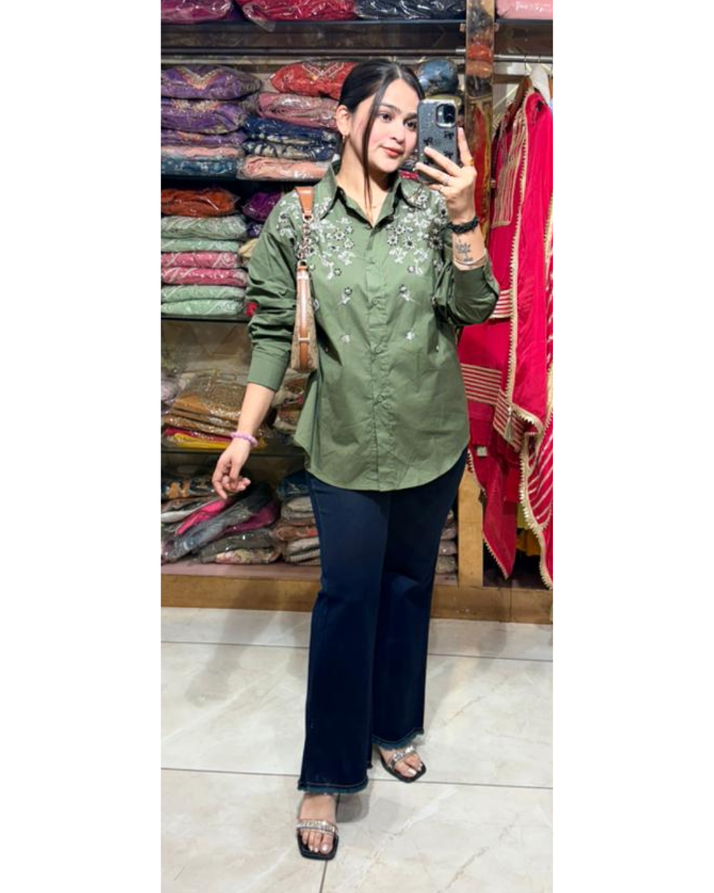 embellished cotton shirts