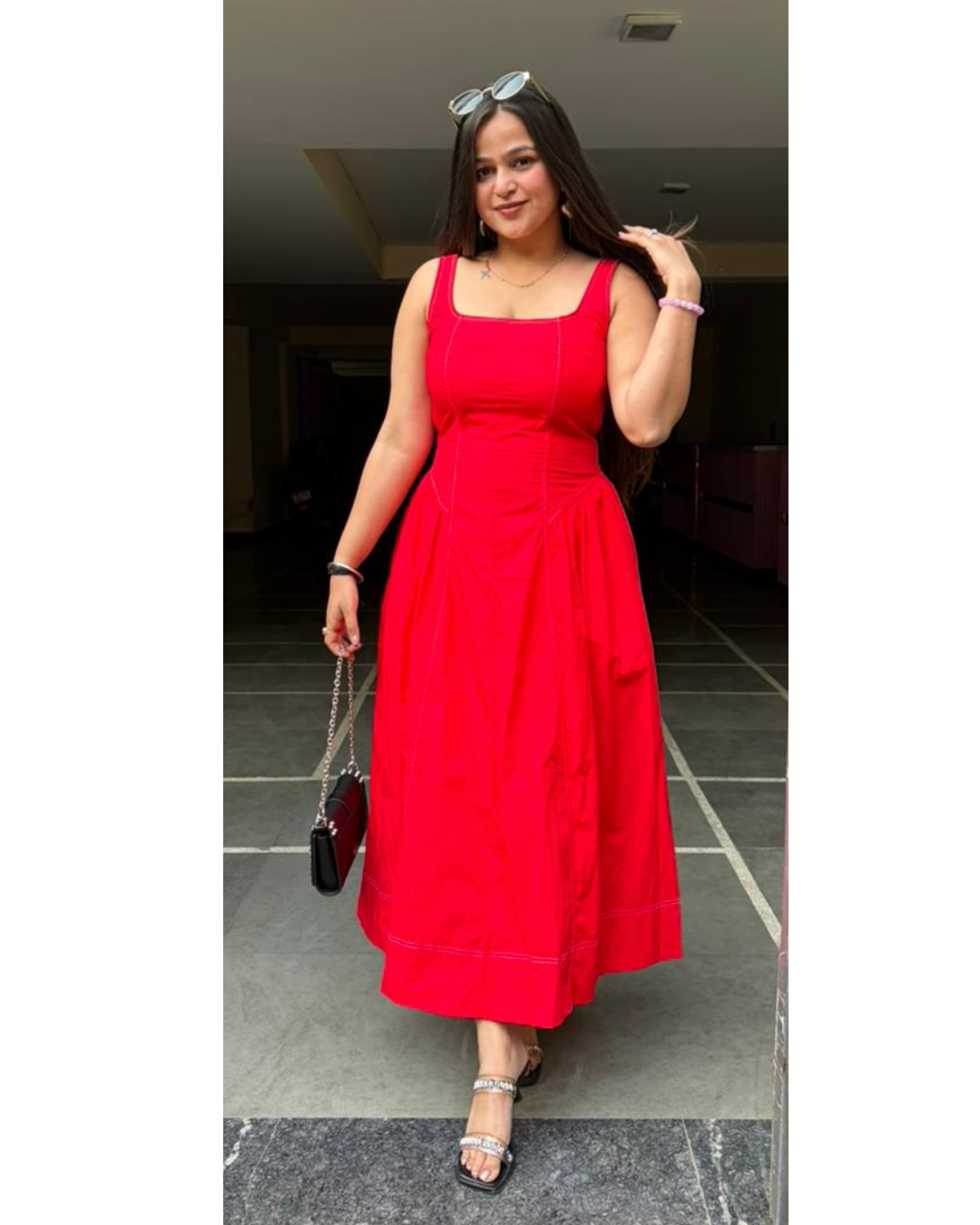 ROSE-COTTON DRESS