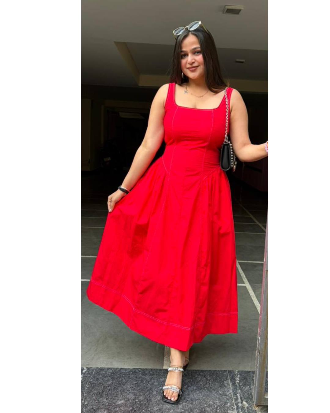 ROSE-COTTON DRESS
