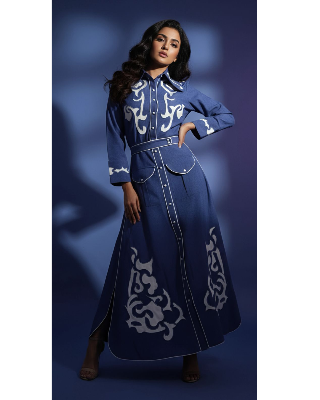 TISHA-COTTON LINEN SKIRT SET