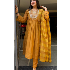 SHREYA-MULCOTTON SUIT