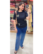 LOVE-EMBELLISHED TEE