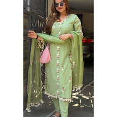 GULAB-COTTON DESIGNER SUIT