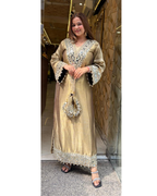 "KARSHIMA"- LONG DRESS WITH POTLI