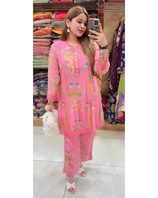 "SEEMA"-MUSLIN CORDSET