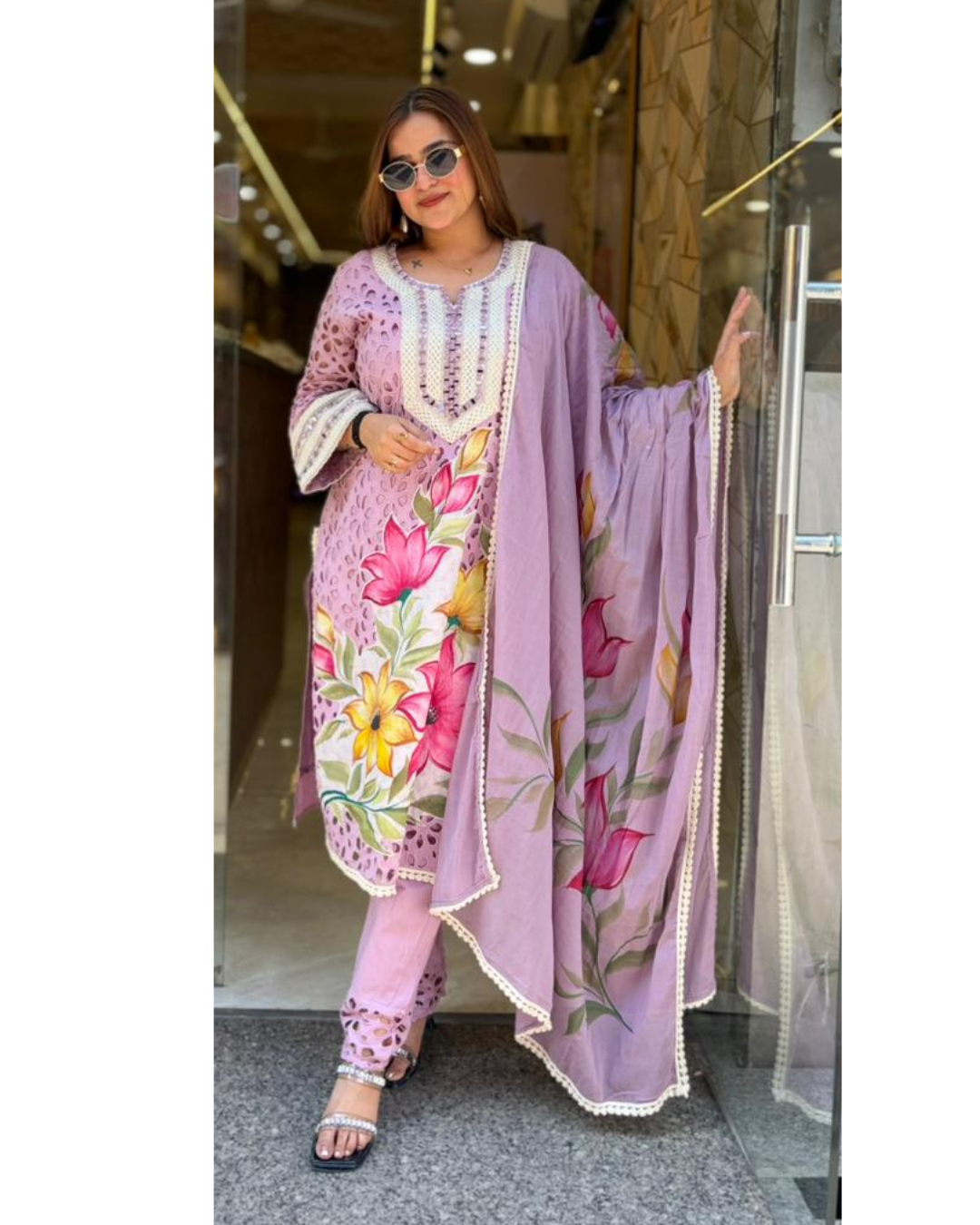 "MADHU"-HANDPAINT SUIT